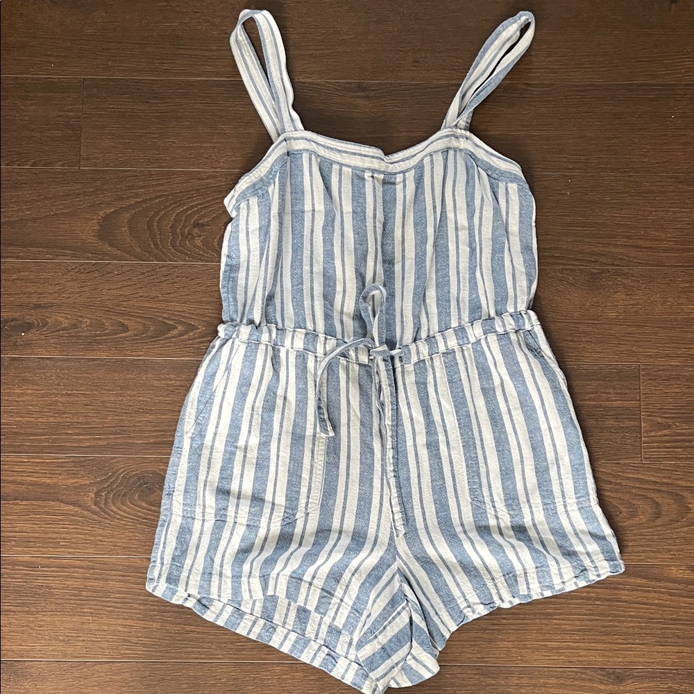 GAP Blue and White Striped women’s Romper